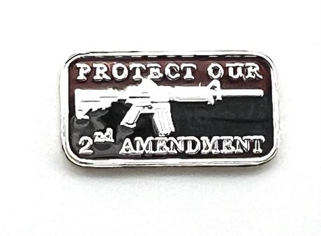 1 Gram .999 Pure Silver Gun Rights 2nd Amendment