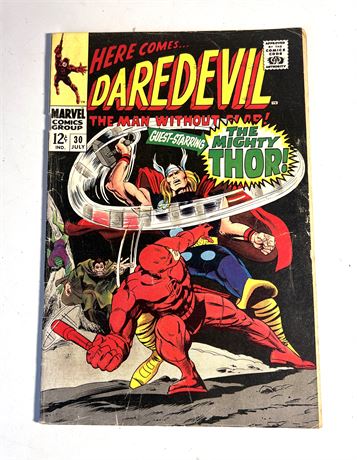 Marvel Comics Daredevil #30 July 1967 Comic