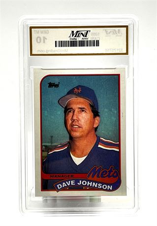 Dave Johnson New York Mets Topps #695 Error Card Mint Grading GEM MT 10