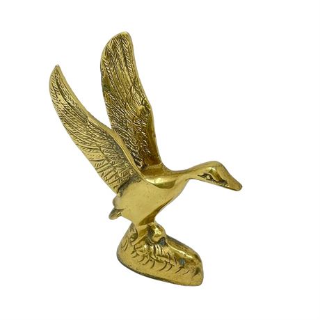 Vintage Brass Duck Figure