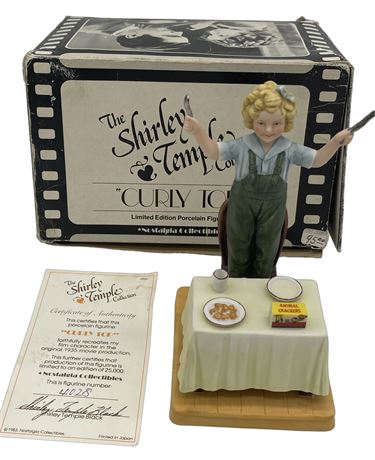 Shirley Temple Limited Edition Porcelain “Curley Top” Figure