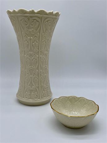 Lenox Vase and Bowl