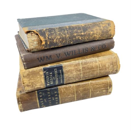 Antique Medical Book Grouping