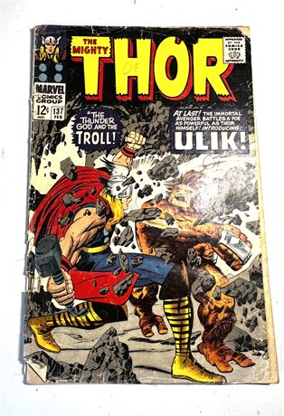 Marvel Comics THE MIGHTY THOR #137 Vol. 1 Feb. 1967 Comic