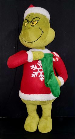 Large 28" festive plush The Grinch stuffed figure