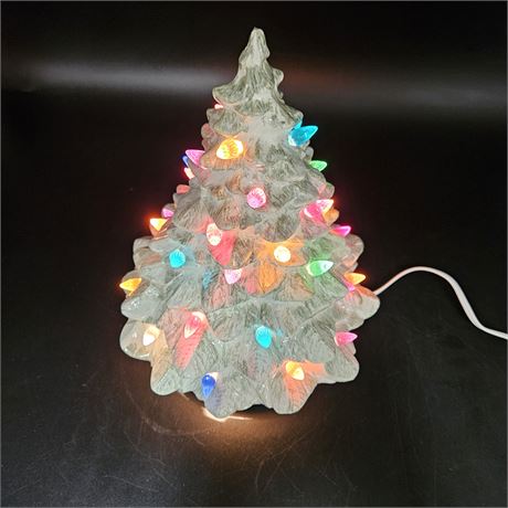 Ceramic Christmas Tree and Light Base