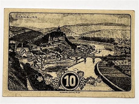 1920 Germany Ten Pfennig Mark Note