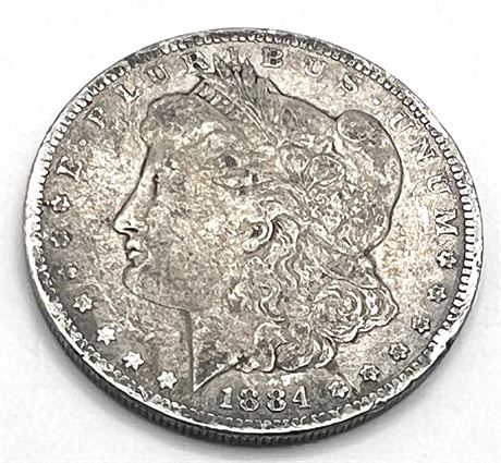 1884 S Key Date Silver Morgan Dollar