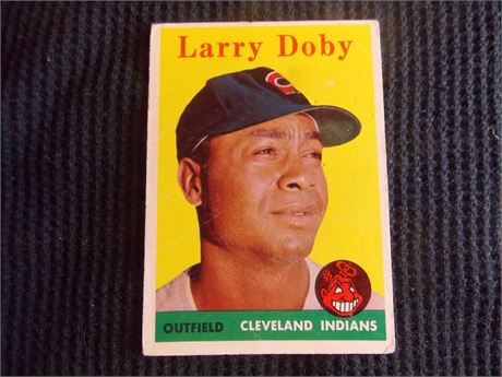 1958 Topps #424 Larry Doby, Cleveland Indians