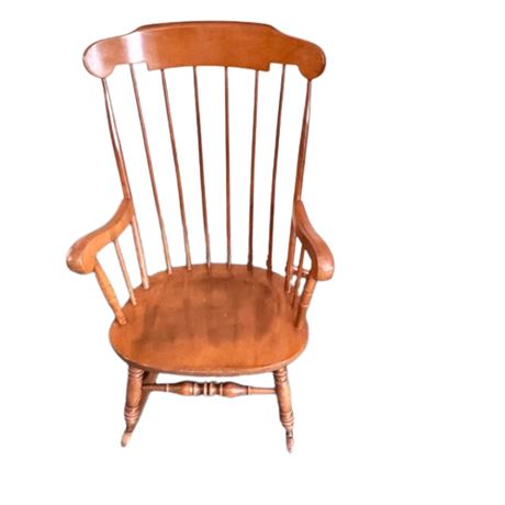 Rust Belt Revival Online Auctions - Windsor Style Maple Rocking Chair