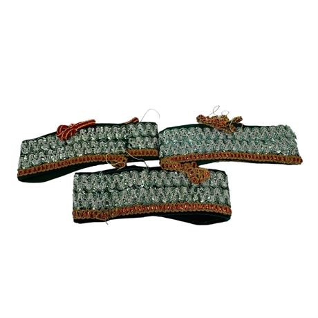 Set of 3 Ornate Sequin Headpieces