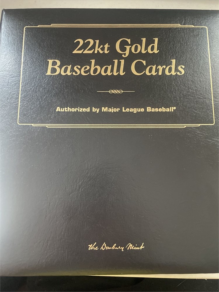 Sold at Auction: 22 Kt Gold - 6 Different Danbury Mint Baseball