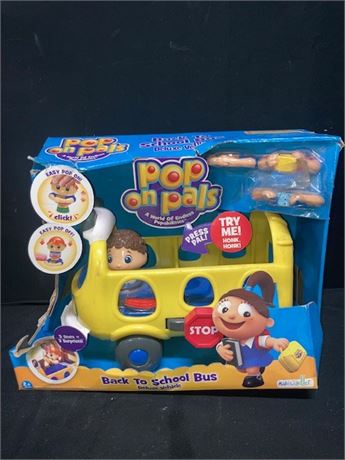Pop on Pals Back to School Bus Deluxe Vehicle