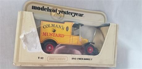Matchbox Models of Yesteryear Y-12 1912 Ford Model T Coleman's Mustard