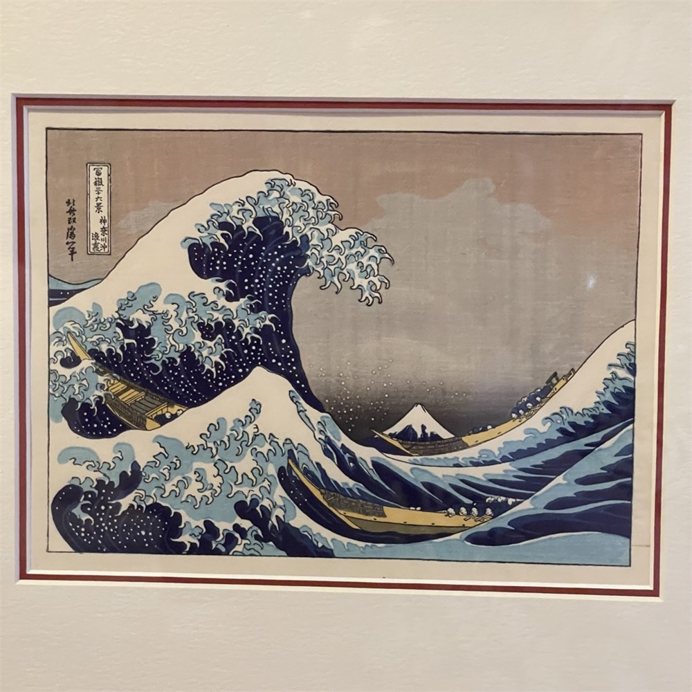 Bid On Everything Woodblock Print The Great Wave Of Kanagawa By