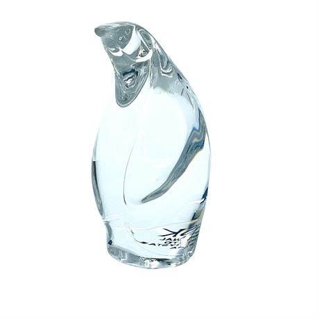 Dansk Lead Crystal Penguin Figurine