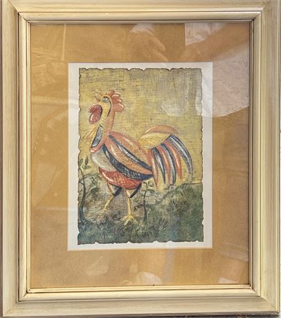 Decorator Rooster Art Framed Prints