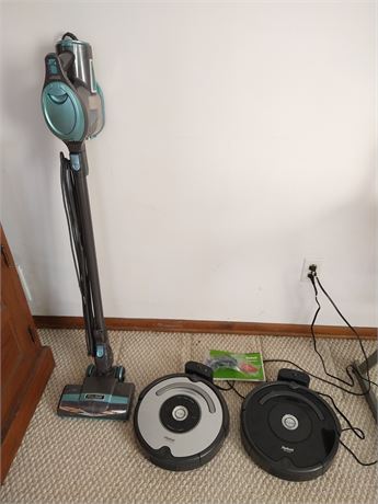 Roomba iRobot Vacuums and Shark Stick Vacuum