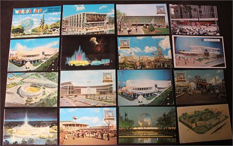 Vintage World's Fair Postcards, 1964-65