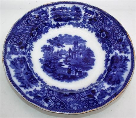 VTG Flow blue large bowl England Middleport
