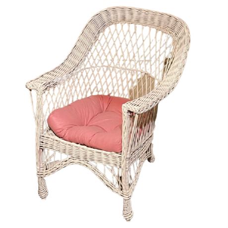 Vintage Wicker Occasional Chair