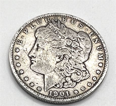 1901 Silver Morgan Dollar RARE