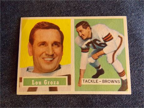 1957 Topps #28 Lou Groza, Cleveland Browns