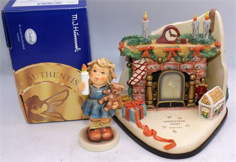Goebel Hummel 2 Part musical Christmas Wish & Box