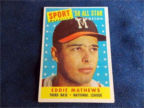 1958 Topps #480 Eddie Mathews All-Star