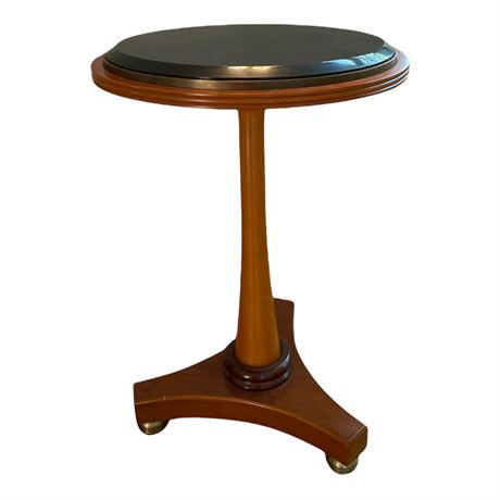 Marble Top Pedestal Side Table