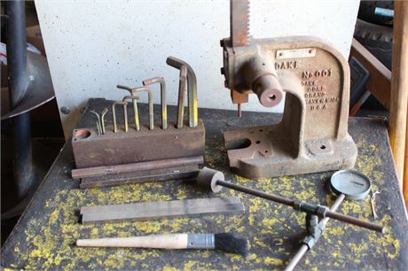 Vintage Dake Arbor Press, Allen Wrenches, and More