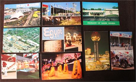 Vintage World's Fair Postcards, 1982