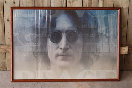 John Lennon Power to the People Framed Print