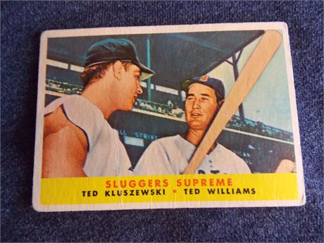 1958 Topps #321 Ted Williams/Ted Kluszewski