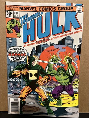 THE INCREDIBLE HULK #204 Marvel Comics Oct.1976 Herb Trimpe cover & art