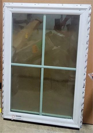 New 25x37 fixed double pane window with grid