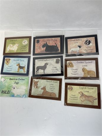 Over 70 Small Dog Lover Magnets and Framable Matte Frames 1