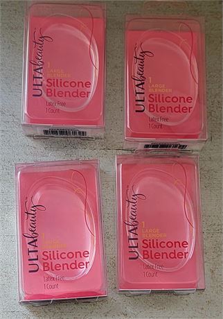 (4) New in pkg Ulta Beauty Silicone Blenders makeup removers