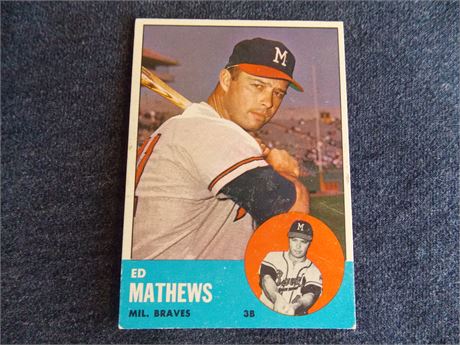 1963 Topps #275 Eddie Mathews