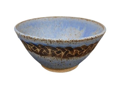 Blue Signed Boynton Pottery bowl