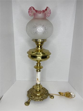 Beautiful Converted Oil Electric Lamp