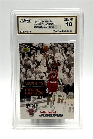 1997 Upper Deck Michael Jordan #CT5 Mint Grading GEM MT 10 Basketball Card