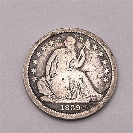 1839 Seated Dime Coin