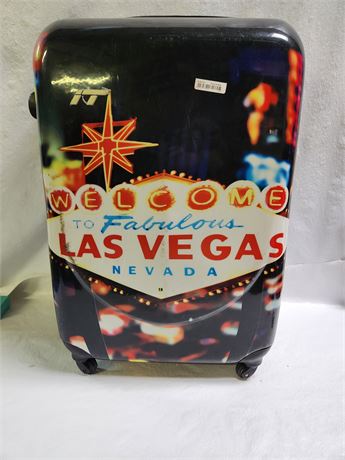 Las Vegas themed Rolling Hard Case Suitcase