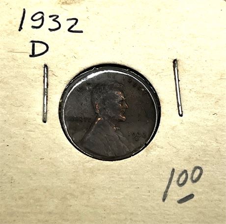 1932 D Lincoln Wheat Penny