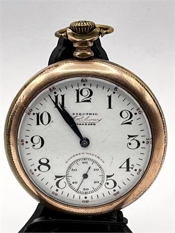 1905 Hampden Electric Railway Standard 17 Jewel 16S McKinley Grade Pocket Watch