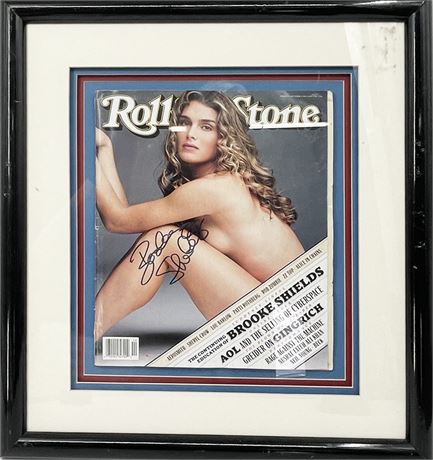 Brooke Shields Autographed Rolling Stone Cover