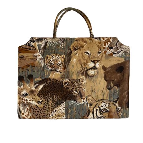 1960's Margaret Smith Tapestry Safari Hand Bag