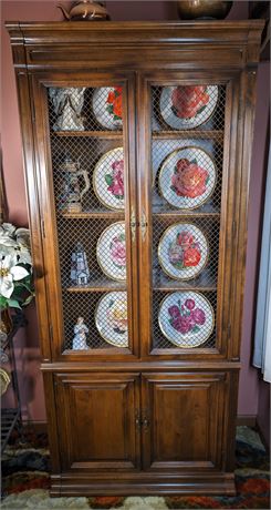 Ethan Allen Lighted Display Cabinet