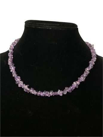 Vintage Purple Strand Necklace
